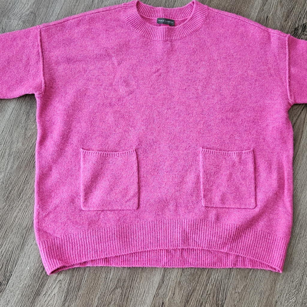 Fuchsia Front Pocket Sweater